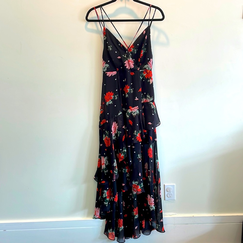 Lulus asymmetric Sz small worn once black dress
